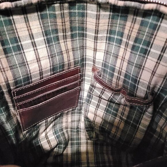 Wild West leather luxury domed backpack Cognac Brown - Picture 8 of 12